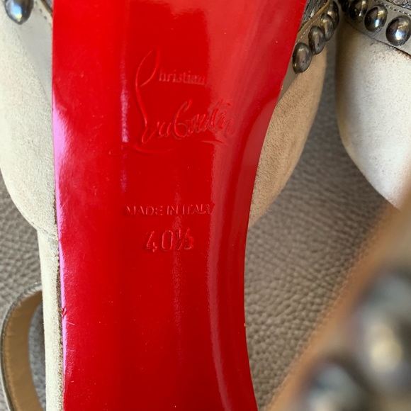 💯🆑LUXURA 140 SUEDE PYTHON TAUPE/GRAY/SILVER 40.5 - Picture 7 of 8